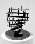 "Space - 7 layers  (K-35)"　　　　　　　　　　H.30x30x28cm / bronze / 1989*