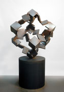 "Metamorphosis - inside out (M-12)" H.170x95x100cm / corten steel / 2005*