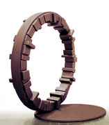 "Circle - harmony (C-11)" H.200x285x115 cm / corten steel / 1994