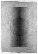 “Overlap (up-down) ＜K-27)＞　　　　　H.68x48cm／ tibet paper, carbon (drawing)／1987 (作家蔵)