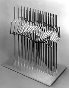"Space - continuity・discontinuity  (K-32)"　　　H.45x30x20cm / stainless steel / 1989
