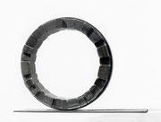 "Circle - yakibame (C-04)" H.45x65x10cm / mild steel / 1993