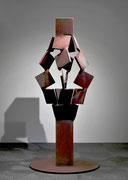 "Metamorphosis - inside out (M-18)" / H.200x95x95cm / corten steel / 2006*