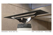 Metamorphosis - water surface (minamo) (M30) H.20x68x23cm / mild steel / 2009