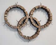 “Circle - 3/5 (C-47)" 62x44x5cm / bronze, copper / 2021*