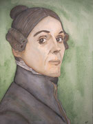 Anne Lister – watercolour on paper, 2022 (24 x 32cm)