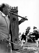 Faustino y danzantes de Santa Orosia. Fototeca AFS. © Javier Ara Cajal.