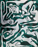 SOPHIE La foule silencieuse Acrylique sur tissus 40x50 2025