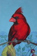 Coverbird, 2022, 33,5 x 22,8 cm, Acryl auf Holz