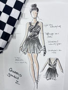Kürkleid `Ladys Gambit´, Skizze