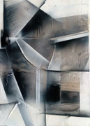 Acryl Misch - Spachteltechnik auf Leinwand mit breitem Rahmen 70cm x 50cm - © KunstMomente Christine Dablander