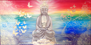 "Buddha" Acryl 40x80/SOLD
