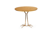 Traccia Table in Bronze, Gold Leaf by Méret Oppenheim for Simon Gavina, italy, 1972  pnmodern