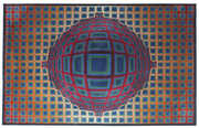  Victor Vasarely  "Vega" Rug  Woll  France, 1960s 