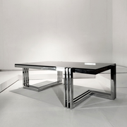 Banci Firenze Steel Chrome Linear Coffee Table, Italy, c. 1970 - PN.Modern pnmodern