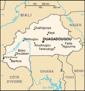 Carte du Burkina