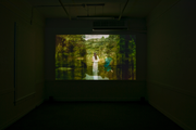 Heidi49 Vision-mist, video installation, MEM , 2009/photo:Fukunaga Kazuo