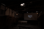 Heidi53-none/Heidi53-echo, video installation, Tatsuno Art Project 2013 arts and Memories, Usukuchi Tatsuno Soy Sauce Museum Annex - Soy Sauce Warehouse、2013\photo;Tanabe Mari