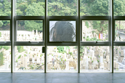 She Reaches, projector, miniDV tape, video installation, Outenin Temple, 2000, photo:Fukunaga Kazuo