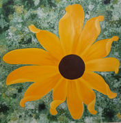 Rudbeckia (Acrylic sur toile - 100X100)
