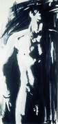 "Asad", 1988, Dispersion auf Canvas, Privatsammlung