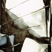 "Escape", 1987, Tempera auf Canvas, Privatbesitz