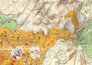 Extrait de la Carte " Volcanologie de la Chaîne des Puys " éd. 2009 ( (Pierre Boivin, ..., EAVUC, UPB)