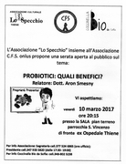 Volantino serata probiotici del 10/03/2017