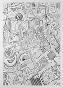 It Takes Time to See – Ink and pencil on paper, 2025 (60 x 42cm)