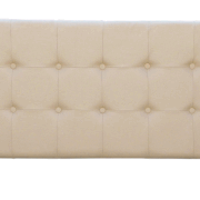 RESPALDO CAMA TAPIZ BEIGE - KING - (2 1/2 PLAZA)6 / REF: MUE-027 / 1 UNIDAD / ARRIENDO: $ 25.000. / GARANTIA: $ 160.000.