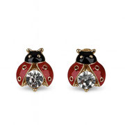 Boucles d’oreilles “Éclat de chance” 💎 Coccinelles