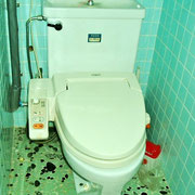 トイレは簡易水洗です。