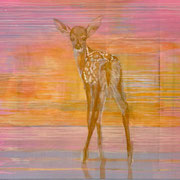 Flaunting Fawn, 140 x 120 cm120 x 150 cm,Acrylic on canvas, SOLD, Private collection Rotterdam