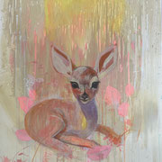 Oasis of peace. Acrylic on canvas, 100 x 120 cm, Available at Deer Daddy Gallery, 2700,-
