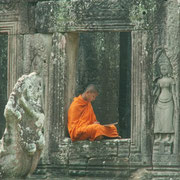 Bonze à Angkor