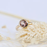 Ring aus Roségold mit Turmalin (nudefarben)