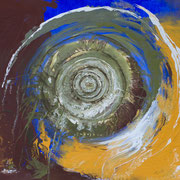 TIERRA  -  80x100 cm, Pigmente und Acryl auf Leinwand