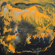PAPANDAYAN  -  80x80 cm, Pigmente auf Leinwand