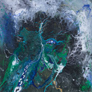 WEITER WEG  -  80x80 cm, Acryl auf Leinwand