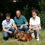 Familie Emrich mit Kamillo und Mozart