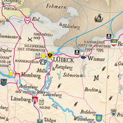 Map of the Hanseatic League - Lübeck