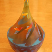 "SPIN" Oil on Decorative Sculpture, 2011.