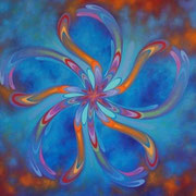 "COOL SPIN" Oil on canvas, 48" X 96", 2011.