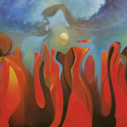 "COPENHAGEN TRIO" Oil on canvas, 36" X 60", 2011.