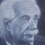 "Einstein" Oil on canvas, 24" X 18"