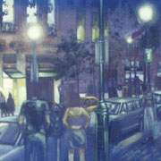 "18TH AND WALNUT" Oil on canvas, 36" X 48", 2004.