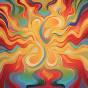 "CONCEPTION" Oil on canvas, 72" X 72", 2011.