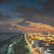 "OCEAN DRIVE" Oil on canvas, 48" X 36", 2010.