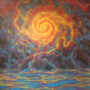 "HURRICANE" Oil on canvas, 96" X 72", 2008.