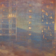 "ORANGE PHILLY" Oil on canvas, 24" X 48", 2004.